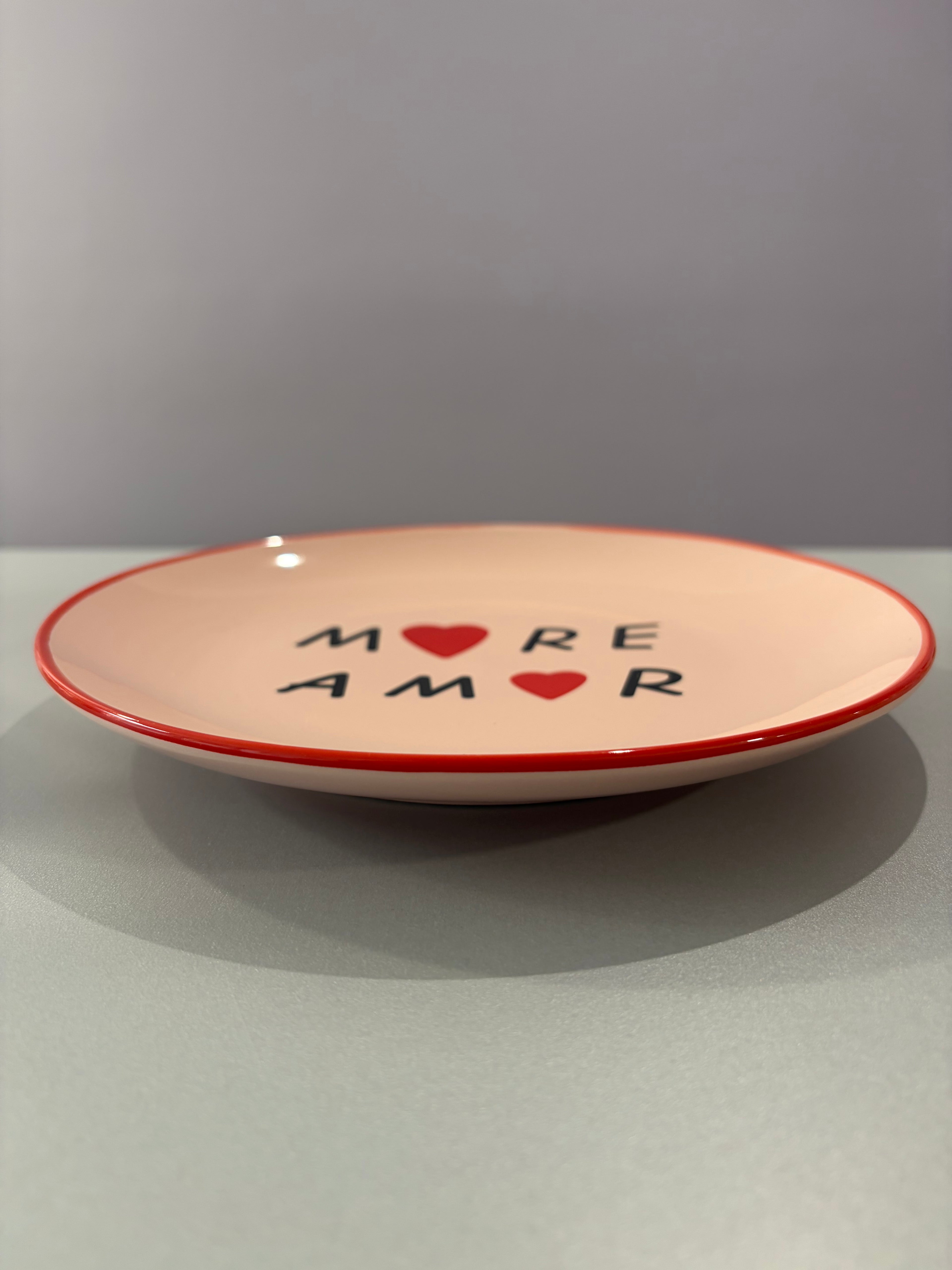 Assiette à dessert «More amor »