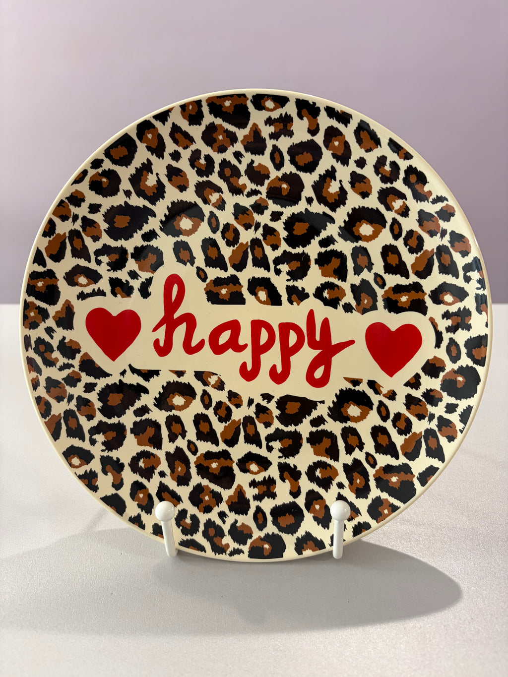 Assiette « Happy » (léopard)