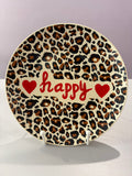 Assiette « Happy » (léopard)