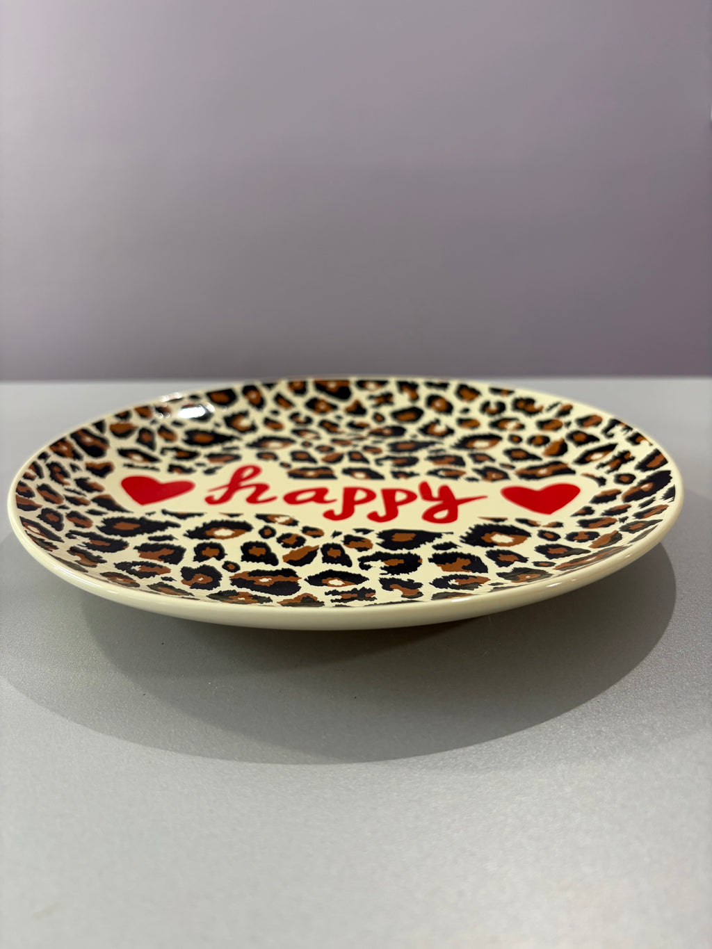 Assiette « Happy » (léopard)