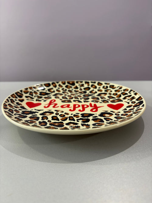Assiette « Happy » (léopard)