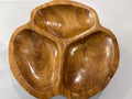 Plateau à 3 compartiments (teak)
