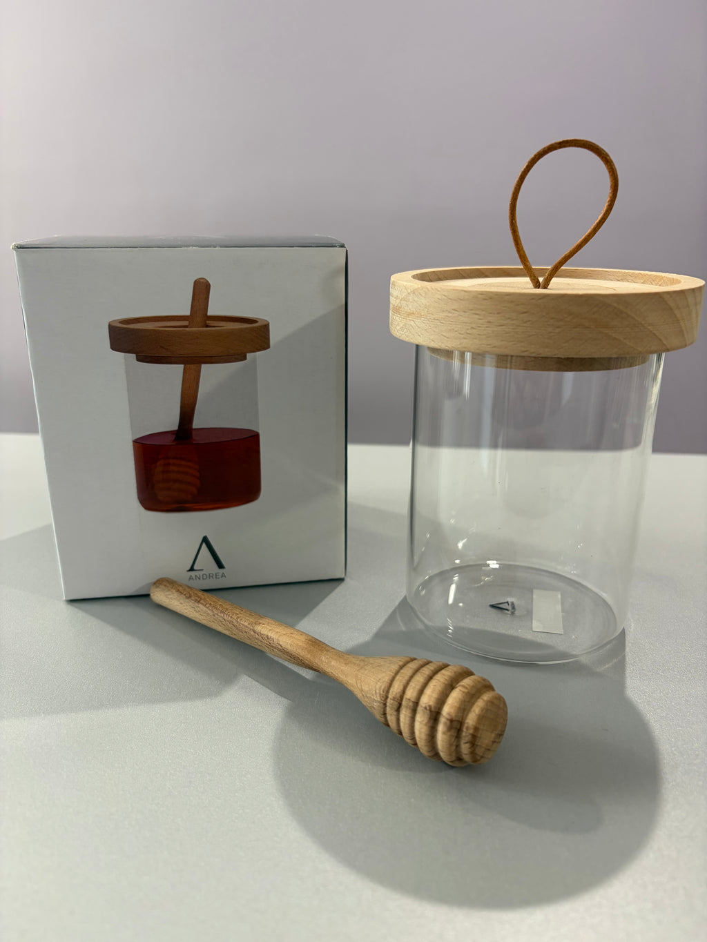 Pot à miel et sa cuillère en bois 🍯