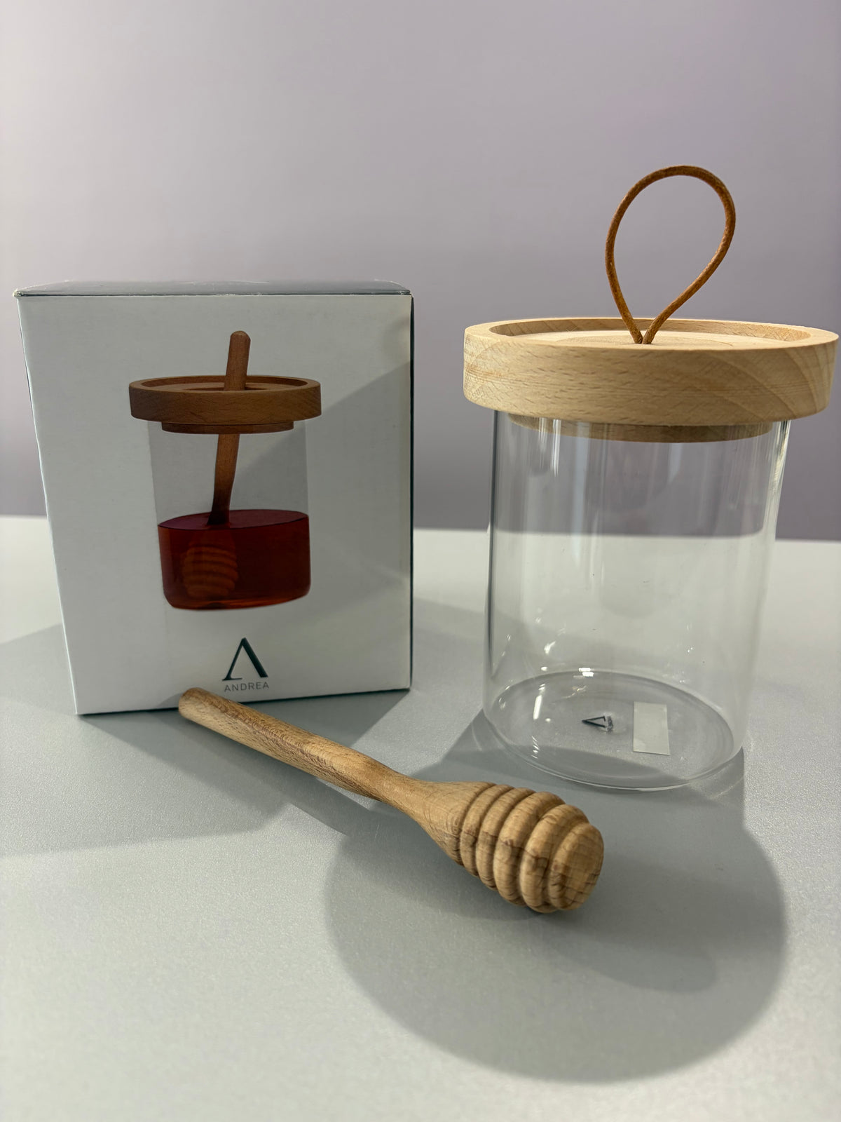 Pot à miel et sa cuillère en bois 🍯