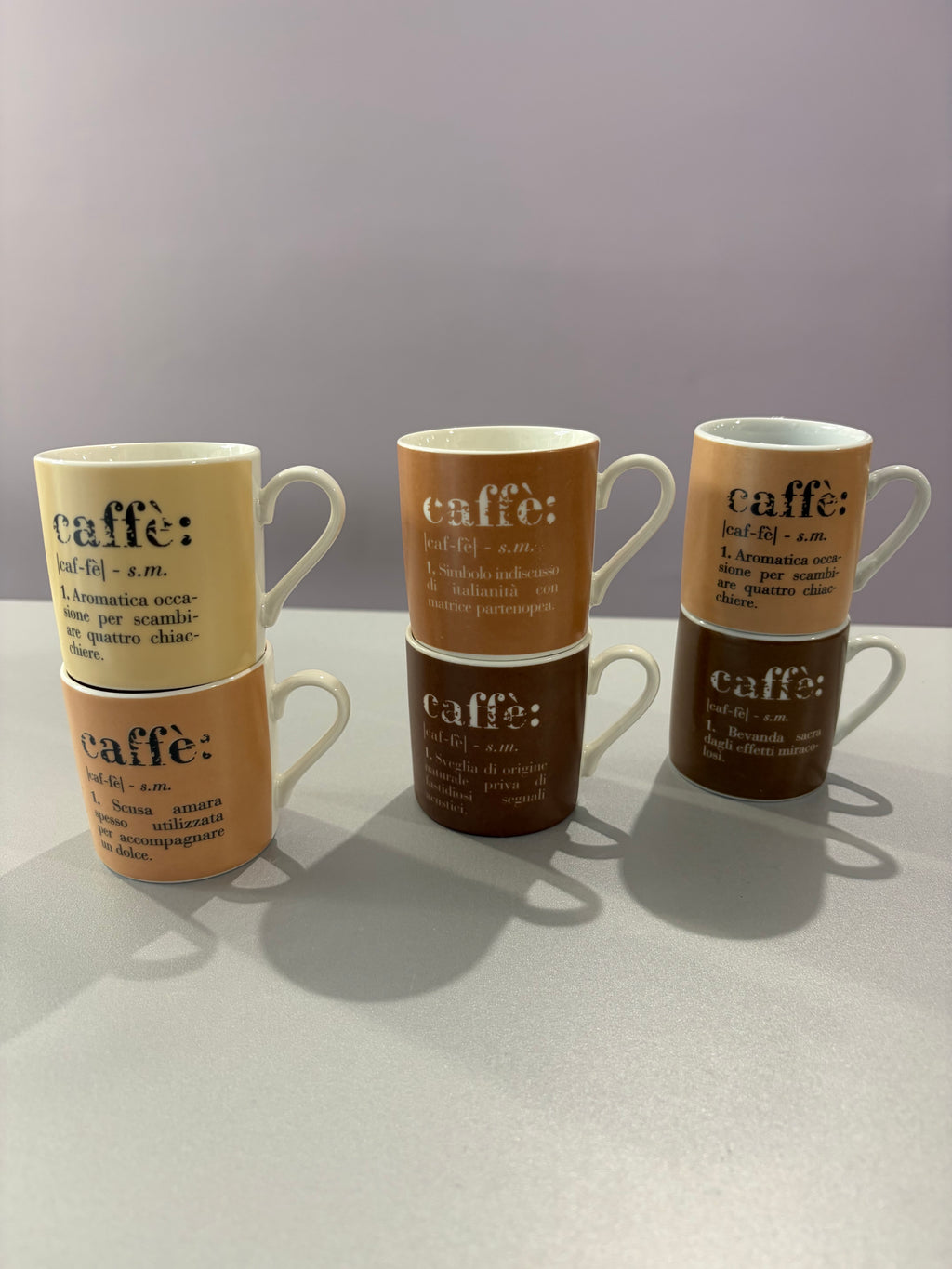 Ensemble de 6 tasses à expresso