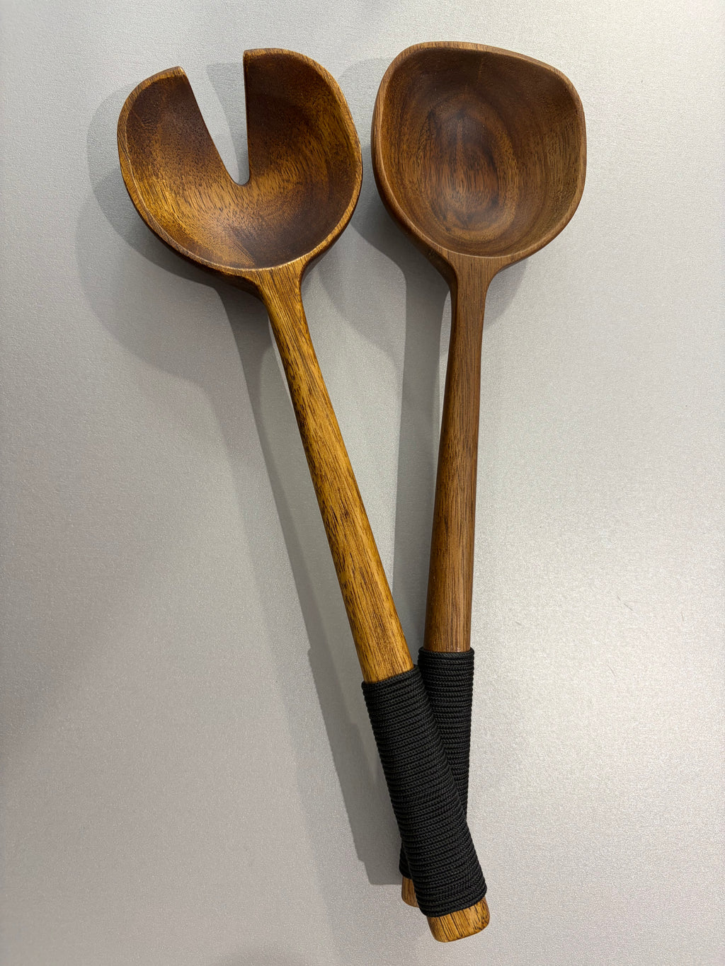 Lot de couverts à salade (acacia)