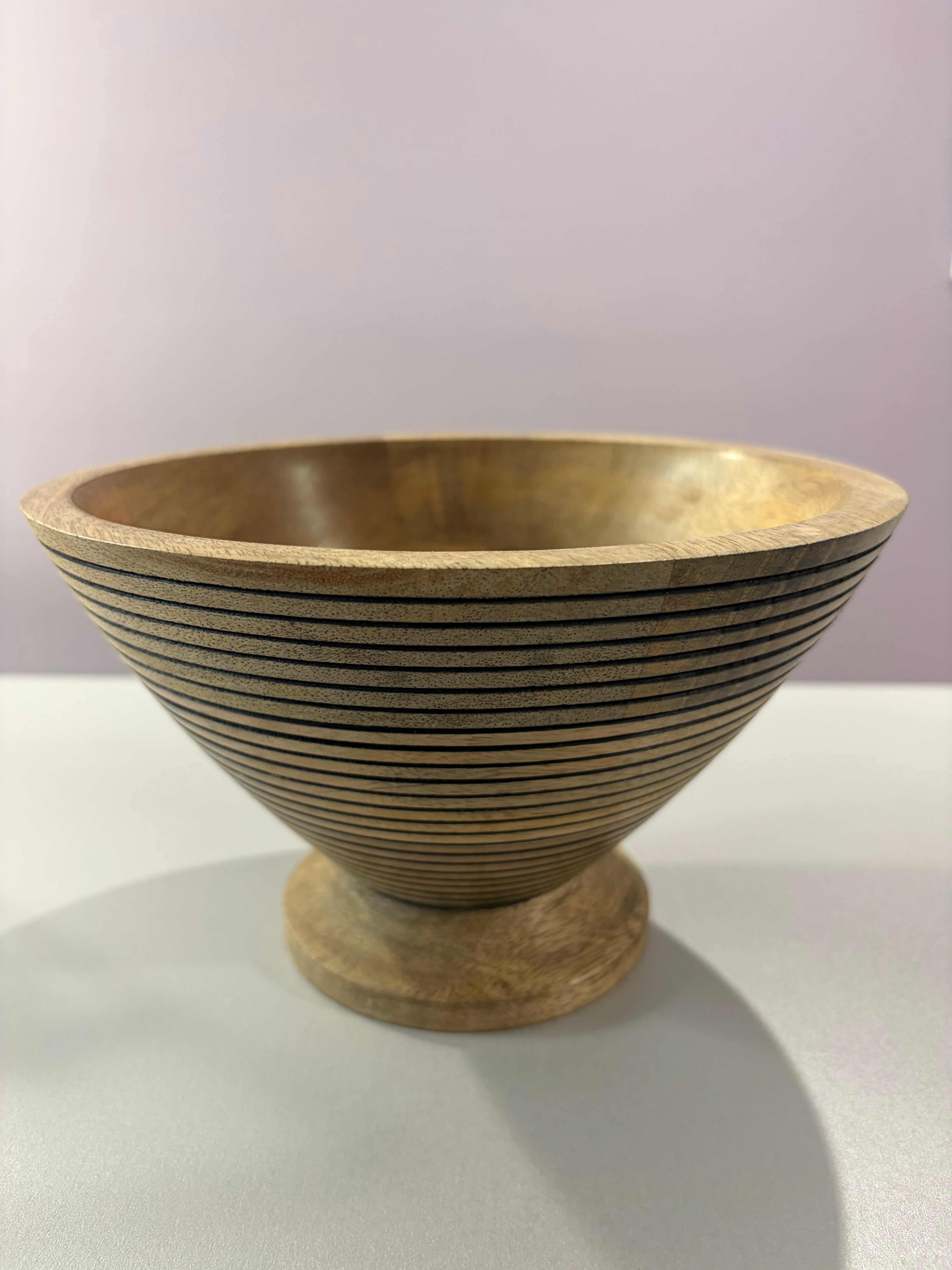 Saladier sur pied - Bois de manguier