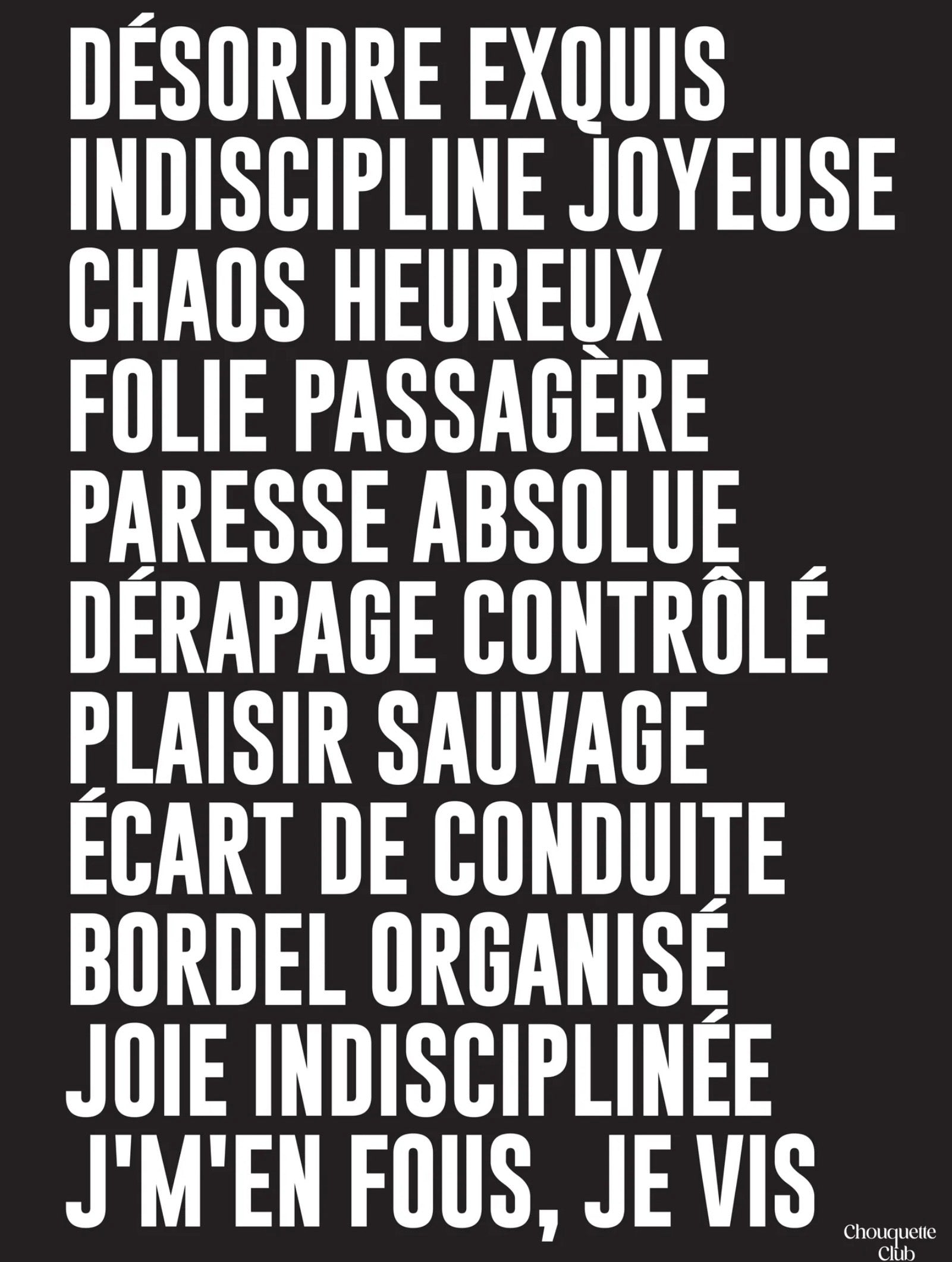Affiche Mantra #3 (noir et blanc)