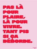 Affiche Mantra #4 (rouge et rose)