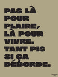 Affiche Mantra #4 (kaki et noir)