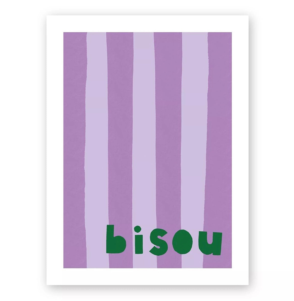 Affiche « Bisou »