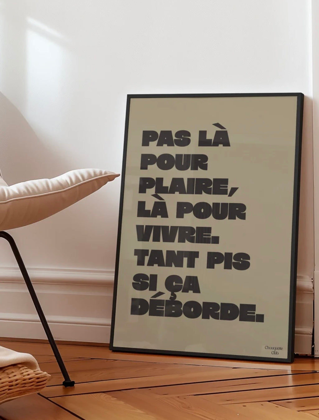 Affiche Mantra #4 (kaki et noir)