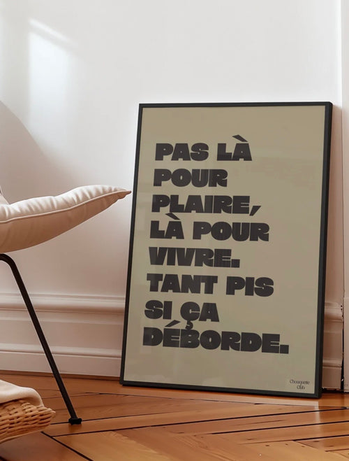 Affiche Mantra #4 (kaki et noir)