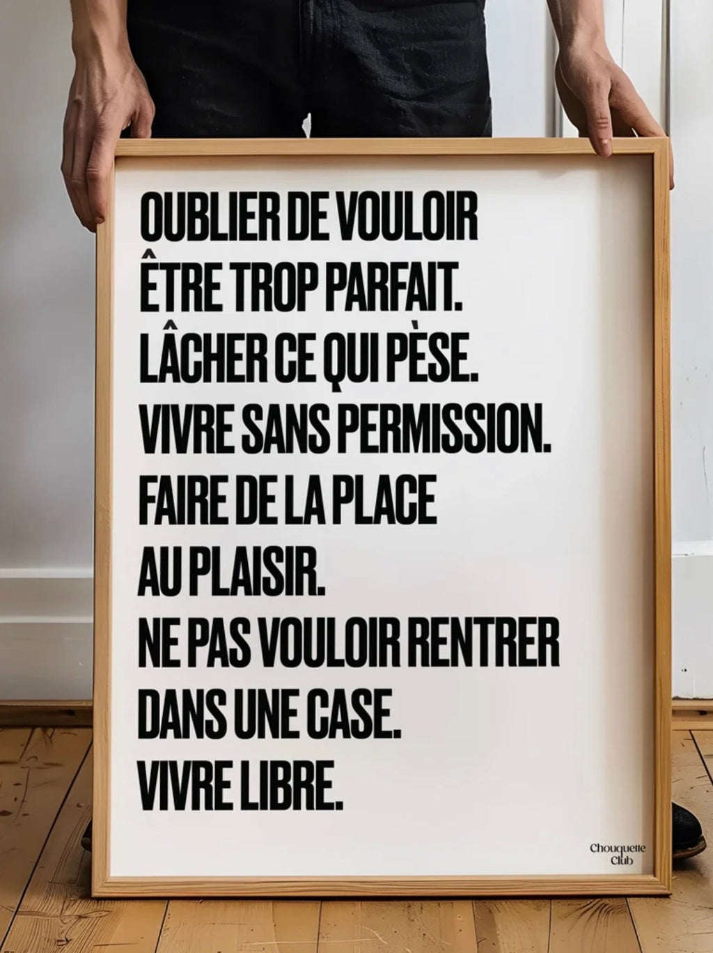 Affiche Mantra #7 (noir et blanc)