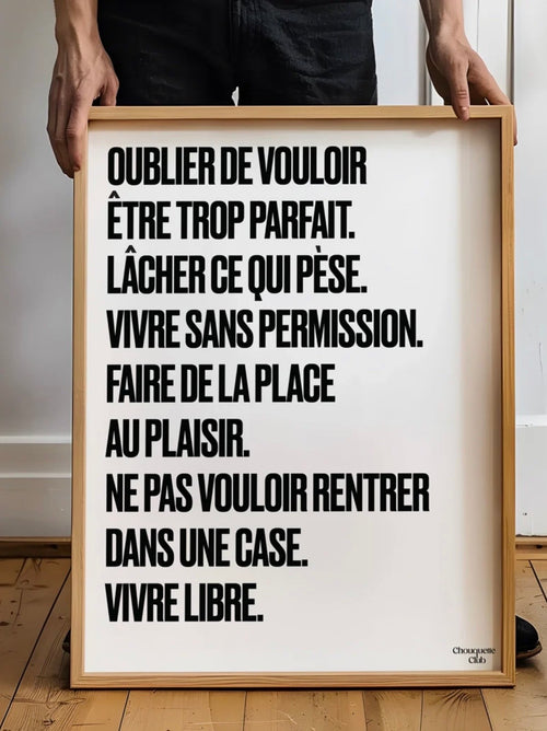 Affiche Mantra #7 (noir et blanc)