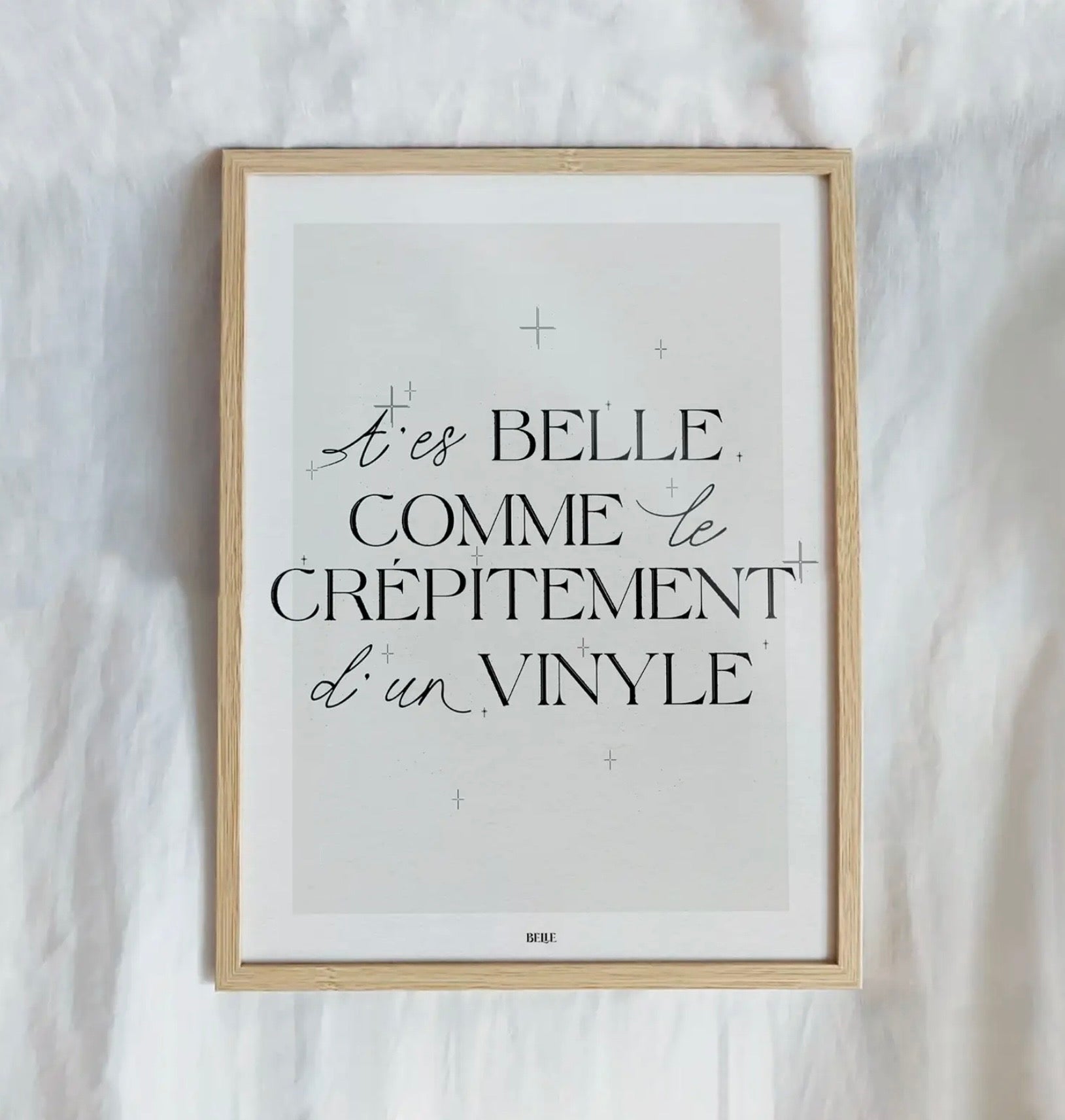 Affiche « T’es belle comme… »