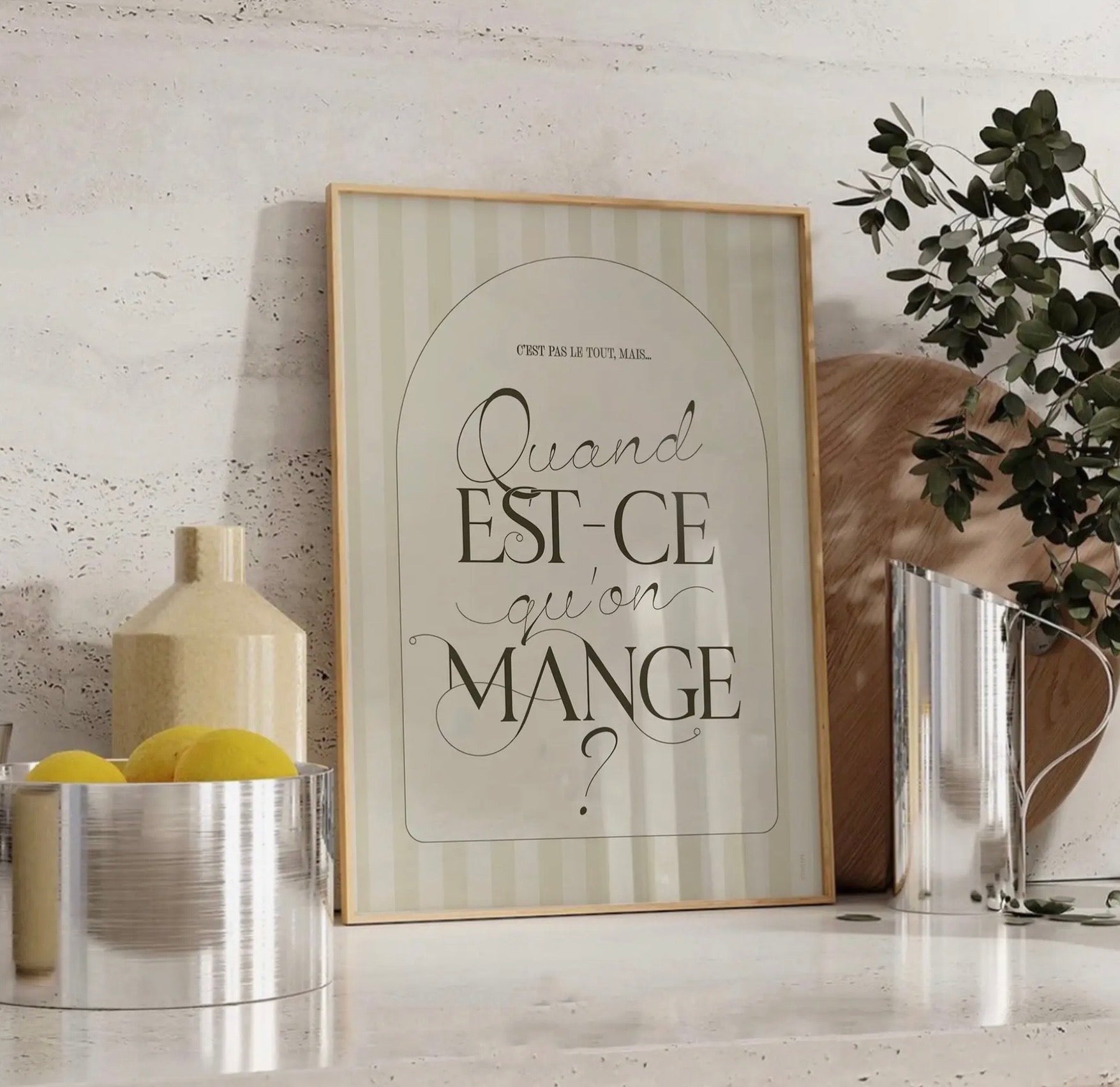 Affiche « Quand est-ce qu’on mange ?