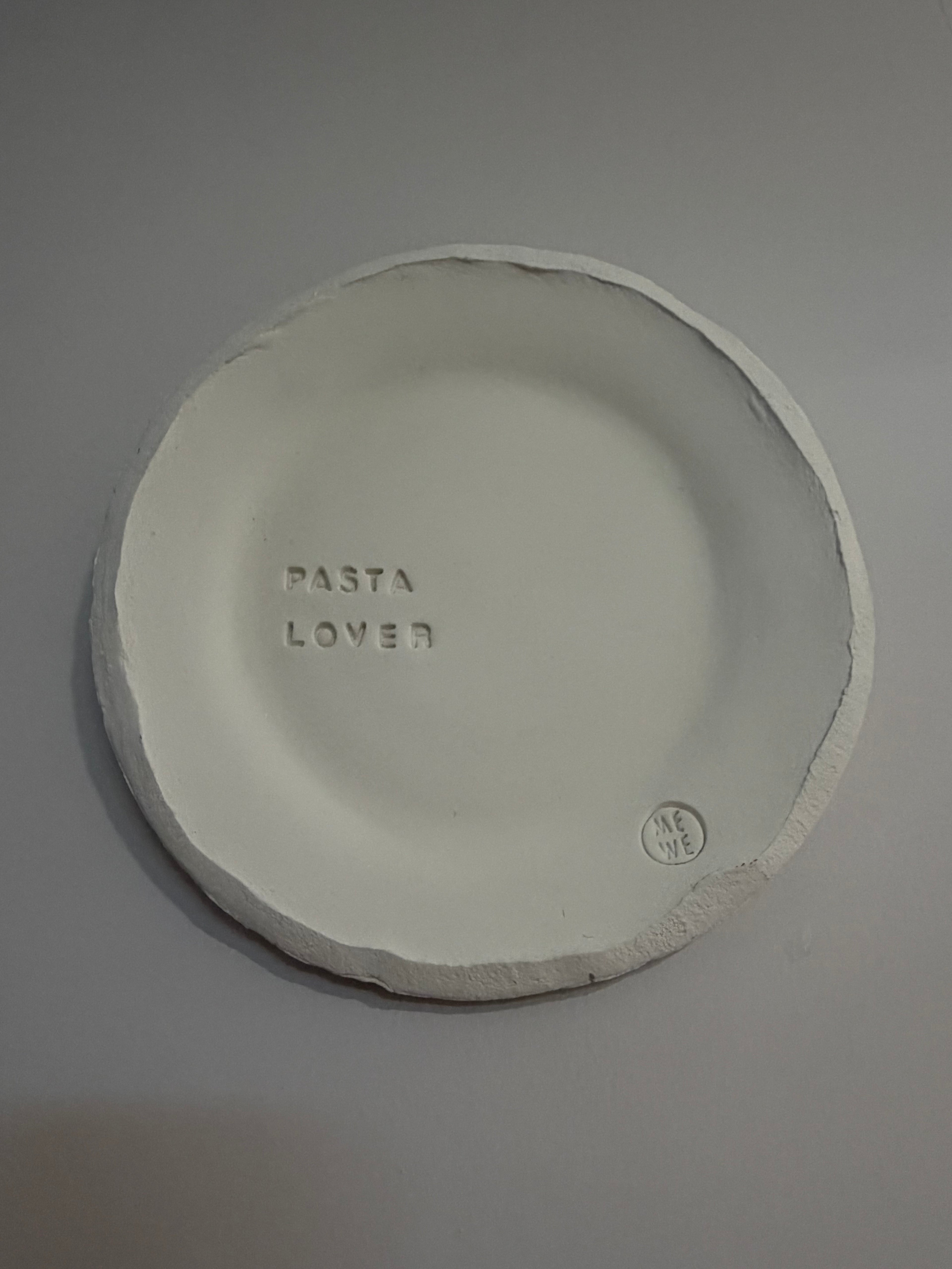 Assiette décorative en argile - à poser ou murale - différentes phrases disponibles