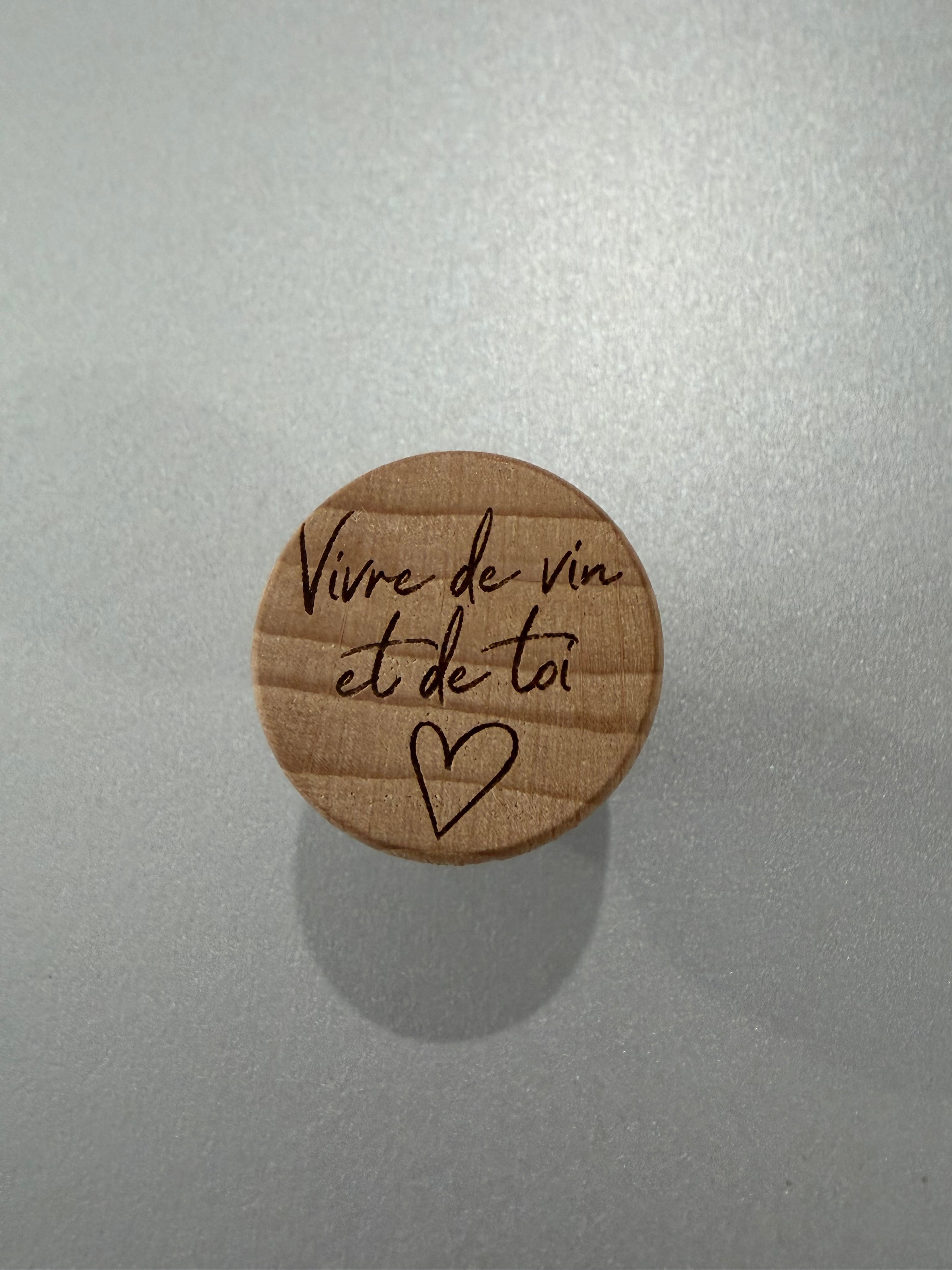 Bouchon à vin personnalisé ✨