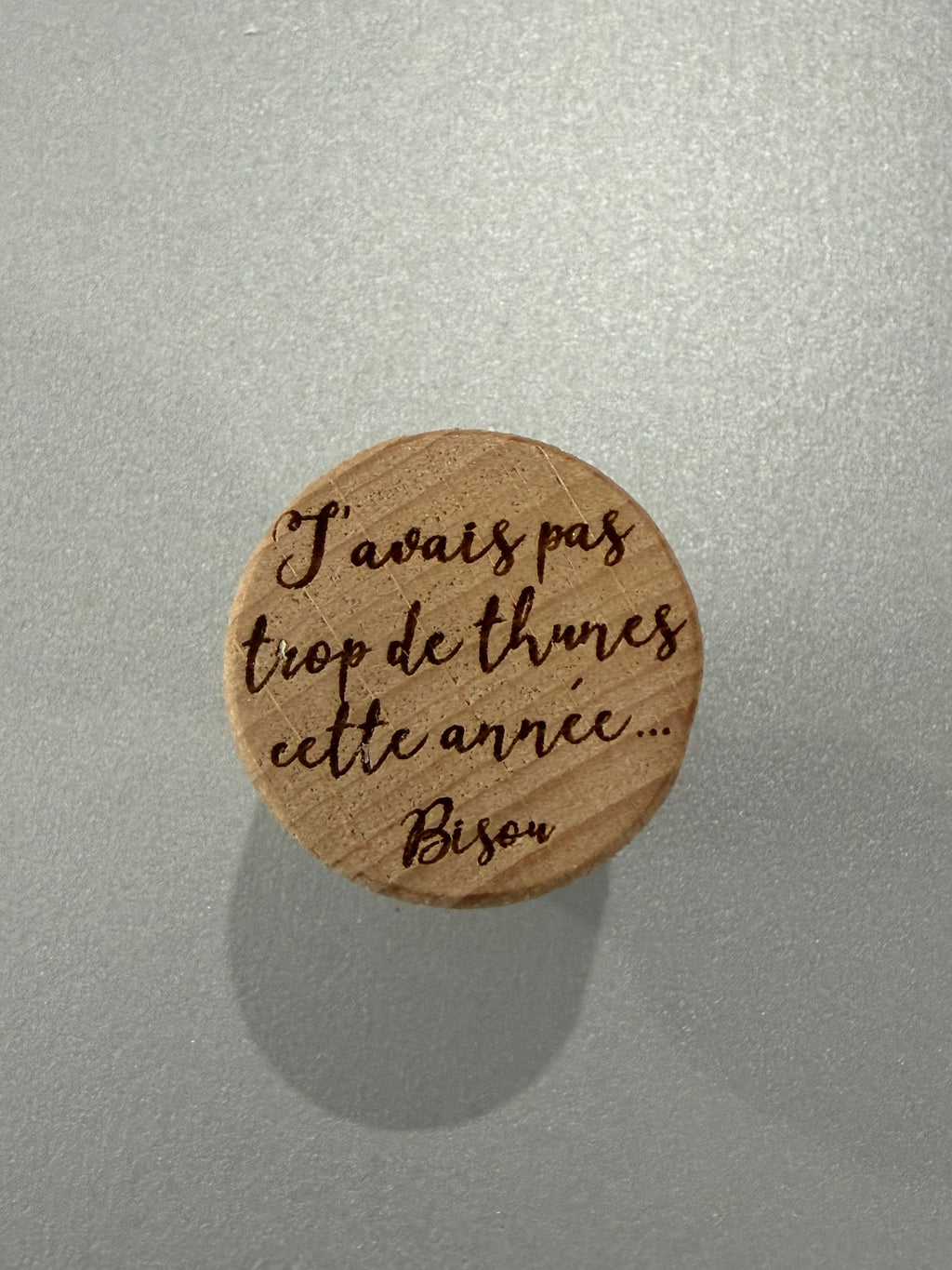 Bouchon à vin personnalisé ✨