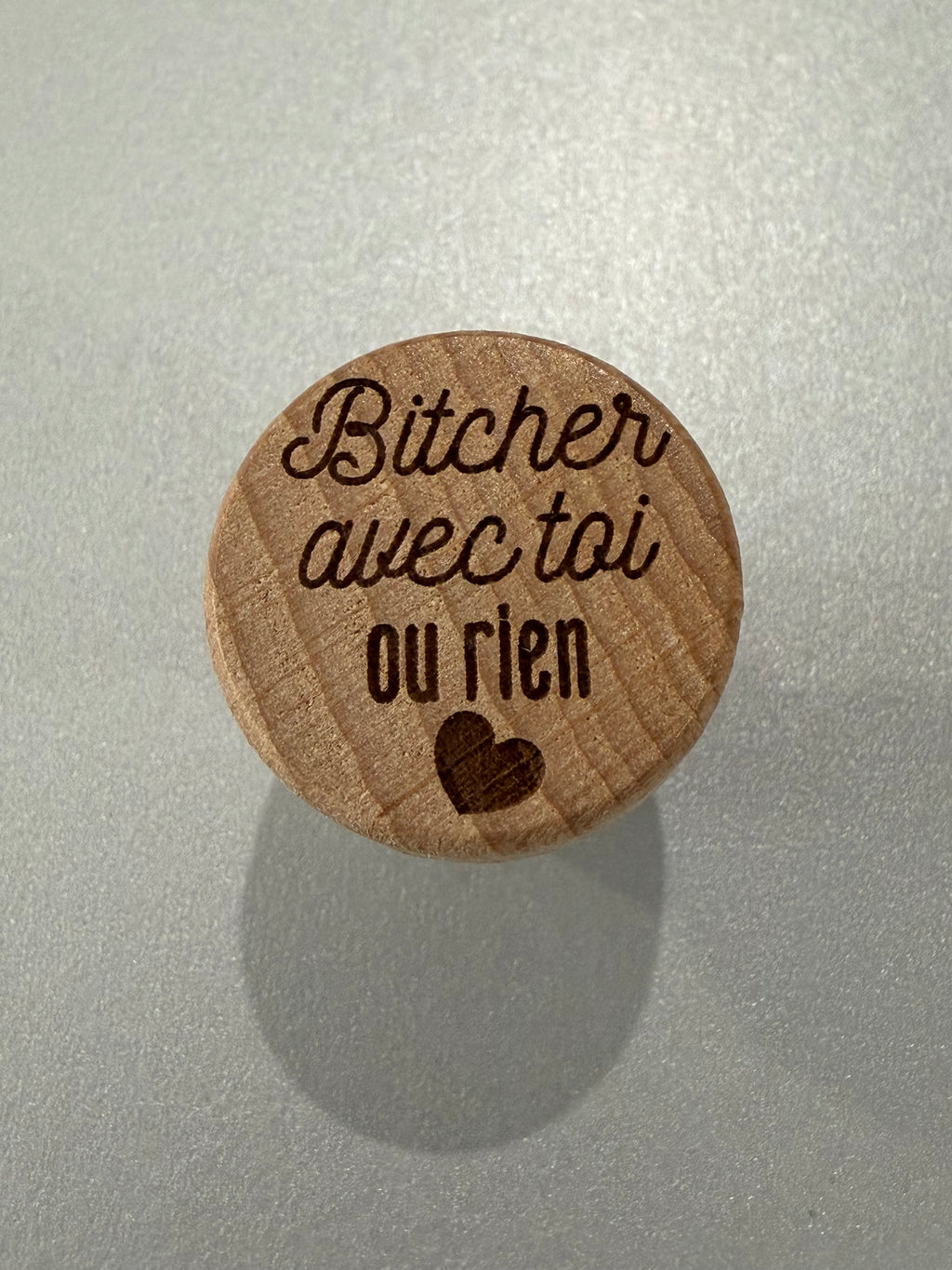 Bouchon à vin personnalisé ✨