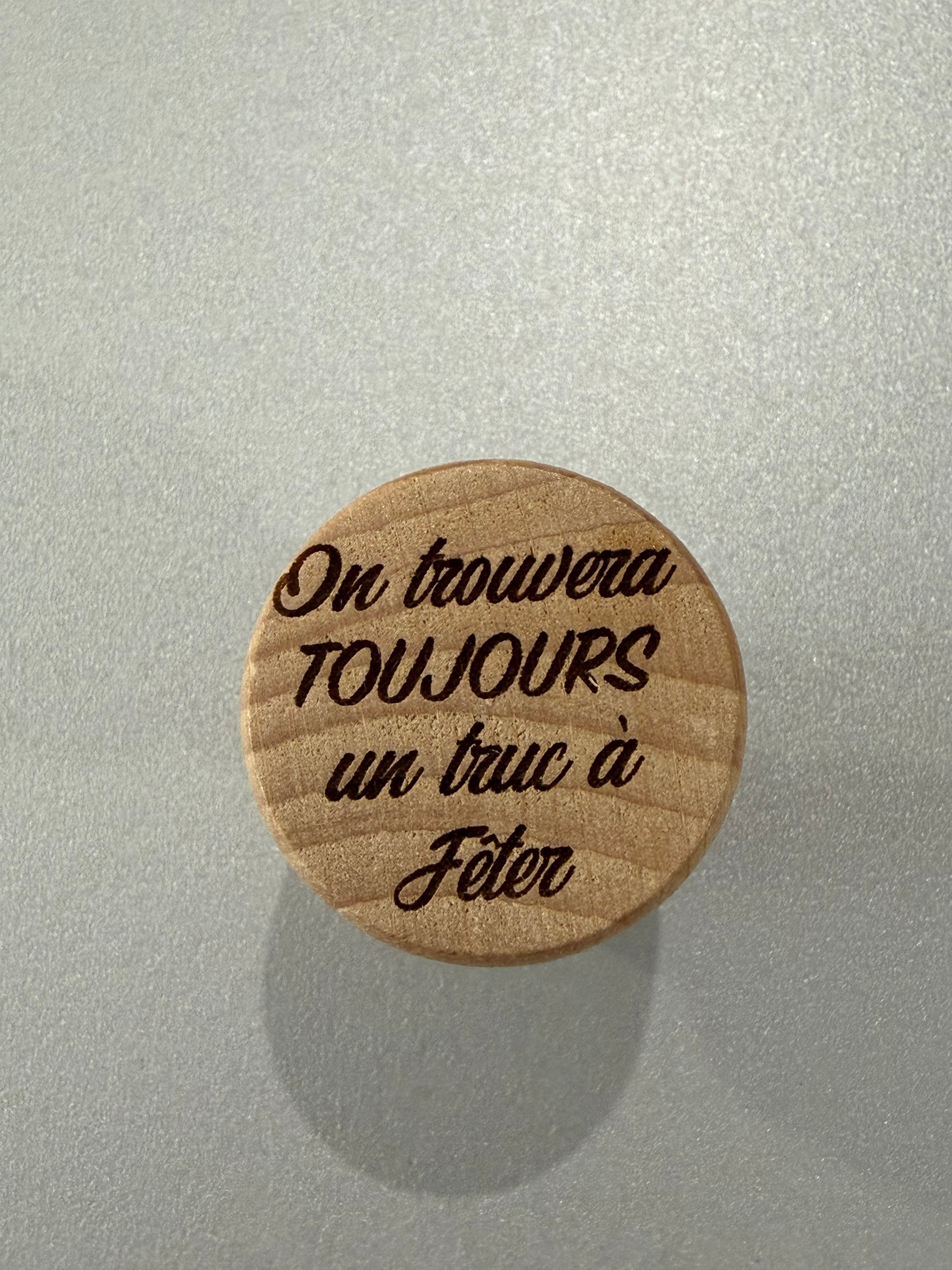 Bouchon à vin personnalisé ✨