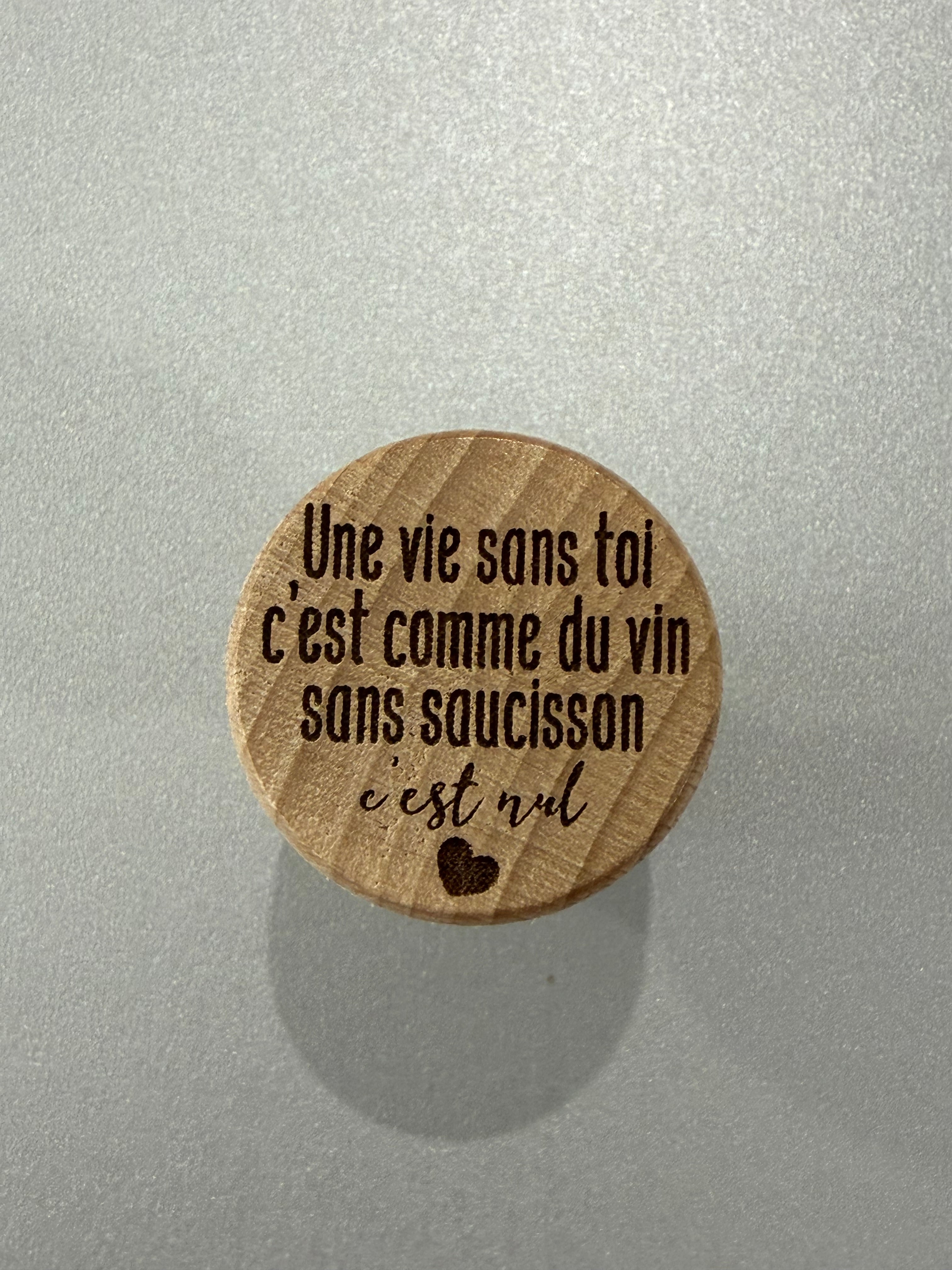 Bouchon à vin personnalisé ✨