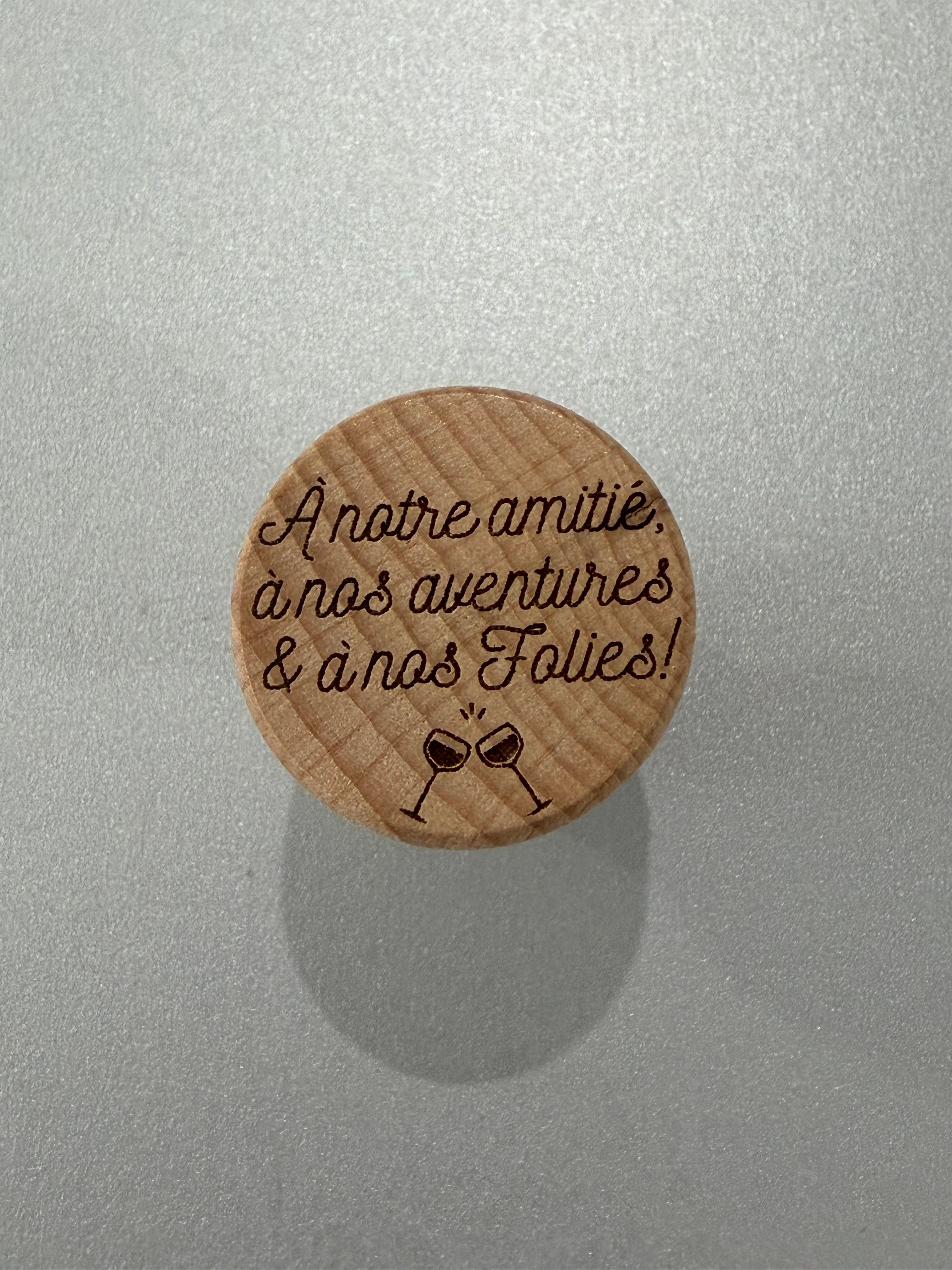 Bouchon à vin personnalisé ✨