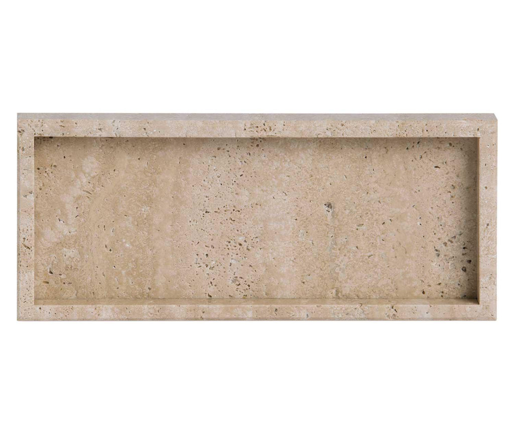Plateau en travertin - rectangulaire