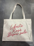 Sac à main « Liberté, rosé, bisou salé. »