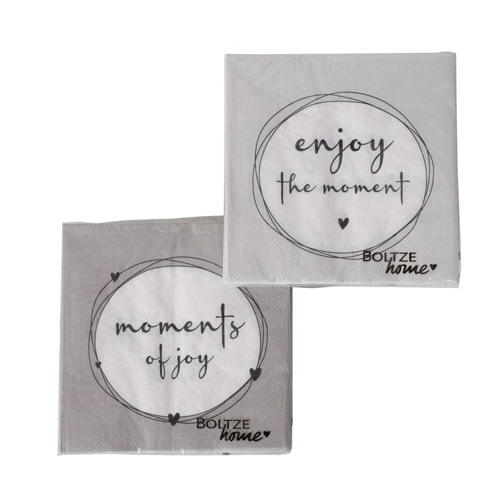 Paquet de serviettes en papier « Enjoy » - deux variantes de motifs disponibles