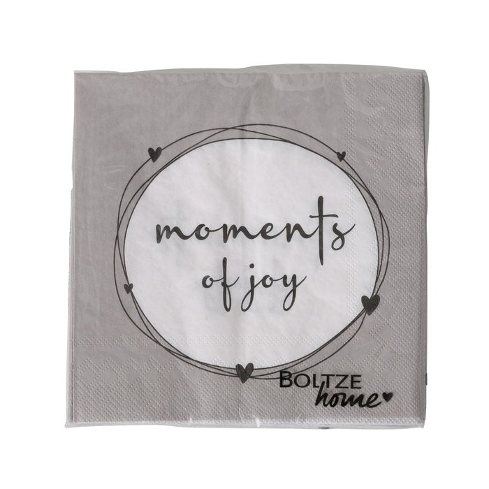 Paquet de serviettes en papier « Enjoy » - deux variantes de motifs disponibles
