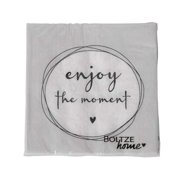 Paquet de serviettes en papier « Enjoy » - deux variantes de motifs disponibles