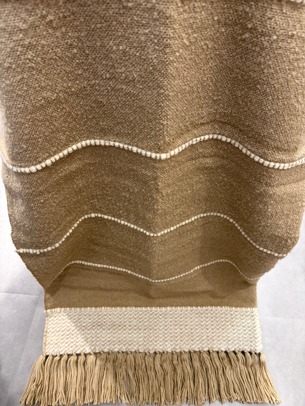 Plaid ultra douillet - Camel et beige