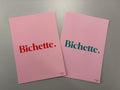 Carte de vœux « Bichette » - deux variantes de couleurs