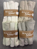 Ensemble de 4 serviettes en coton - 4 variantes de couleurs