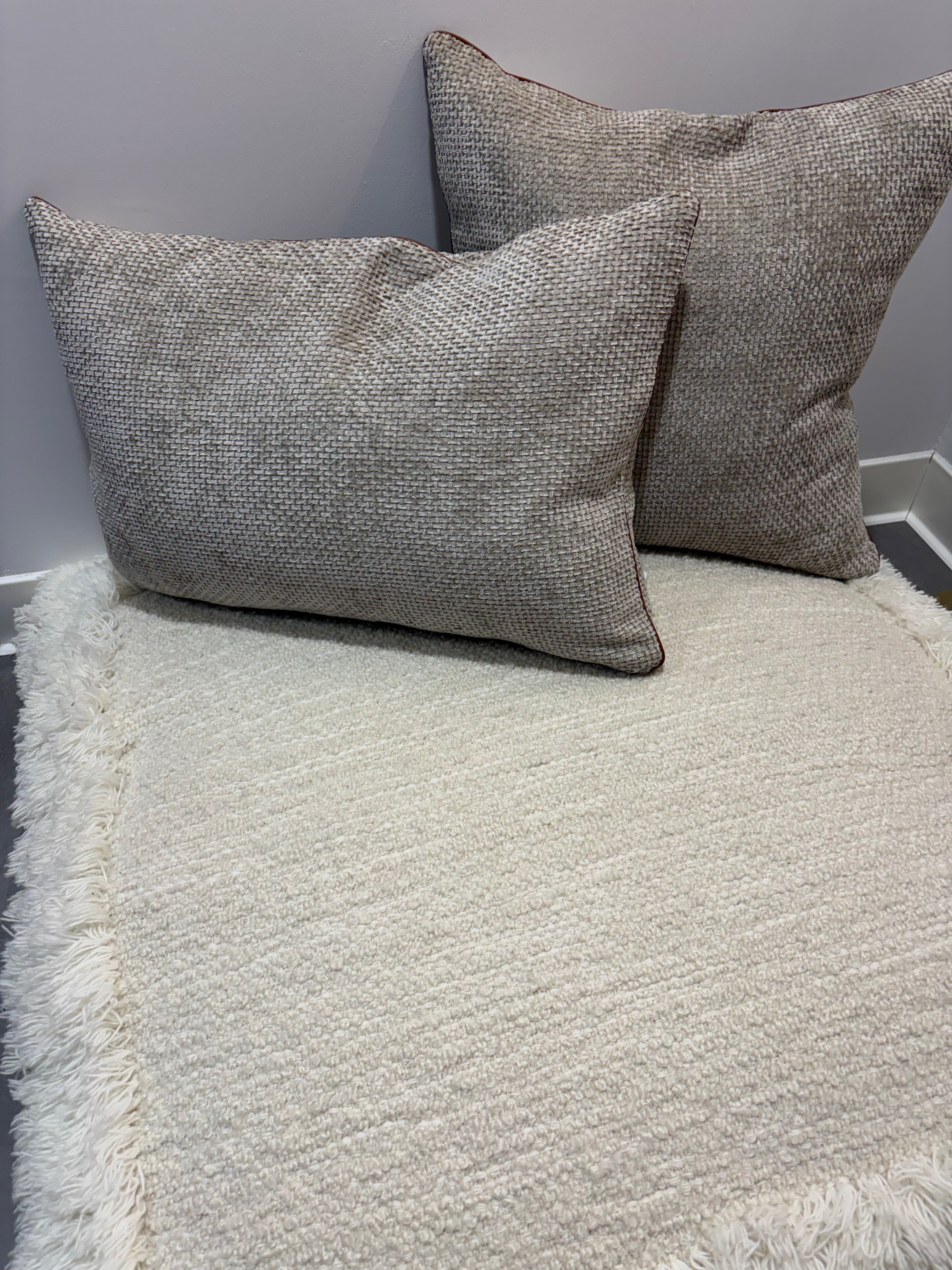 Coussin « Chenille » (beige)