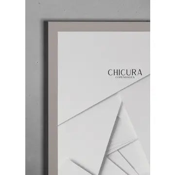 Cadre en bois massif et acrylique - Taupe - différentes tailles disponibles