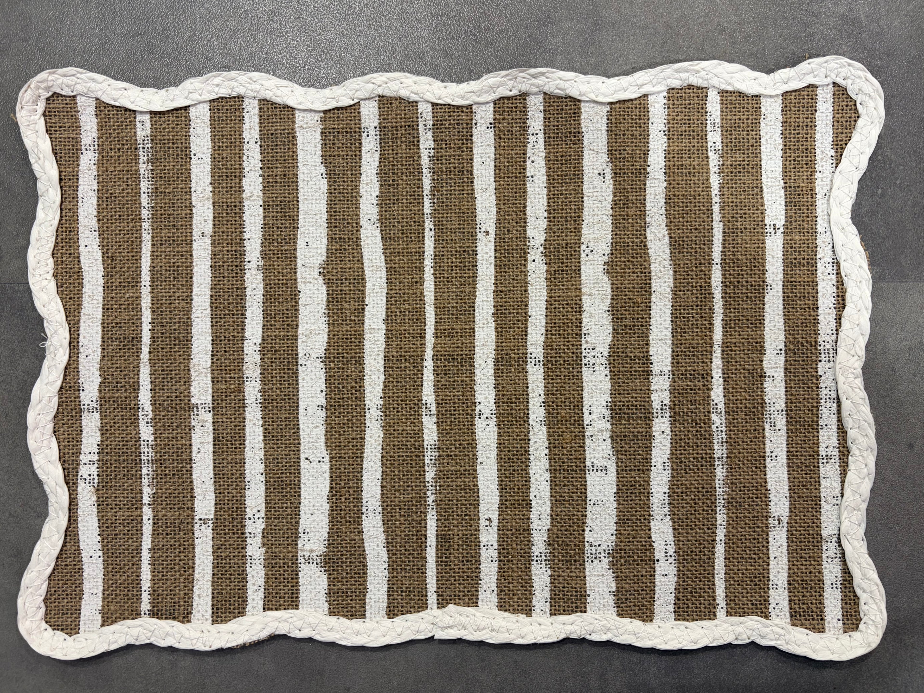 Ensemble de 6 set de table rectangulaire - jute et papier