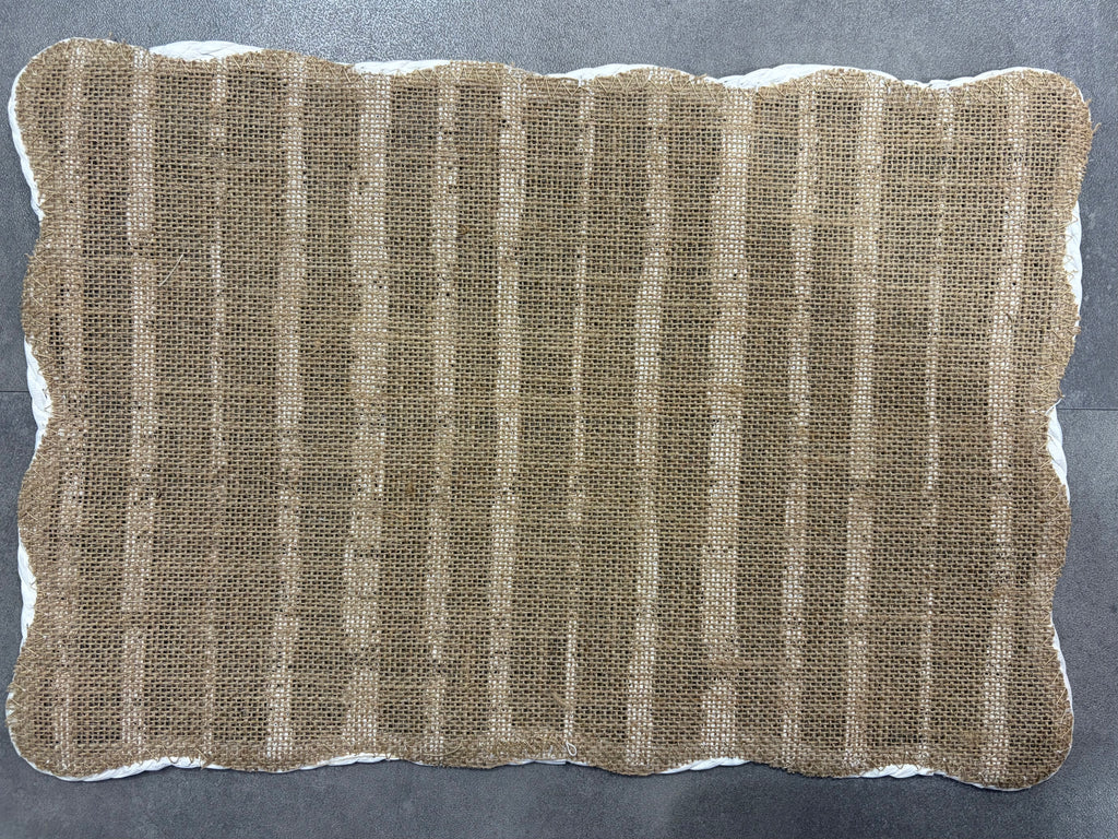 Ensemble de 6 set de table rectangulaire - jute et papier