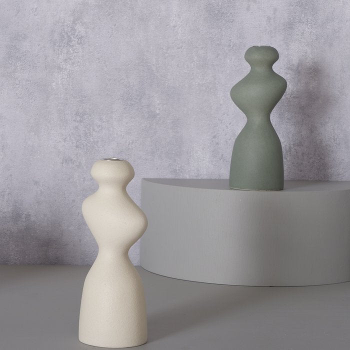 Bougeoir « Morana » - beige ou vert