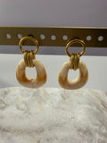 Boucles d’oreilles « Bonnie » - Latté