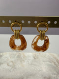 Boucles d’oreilles « Bonnie » - café