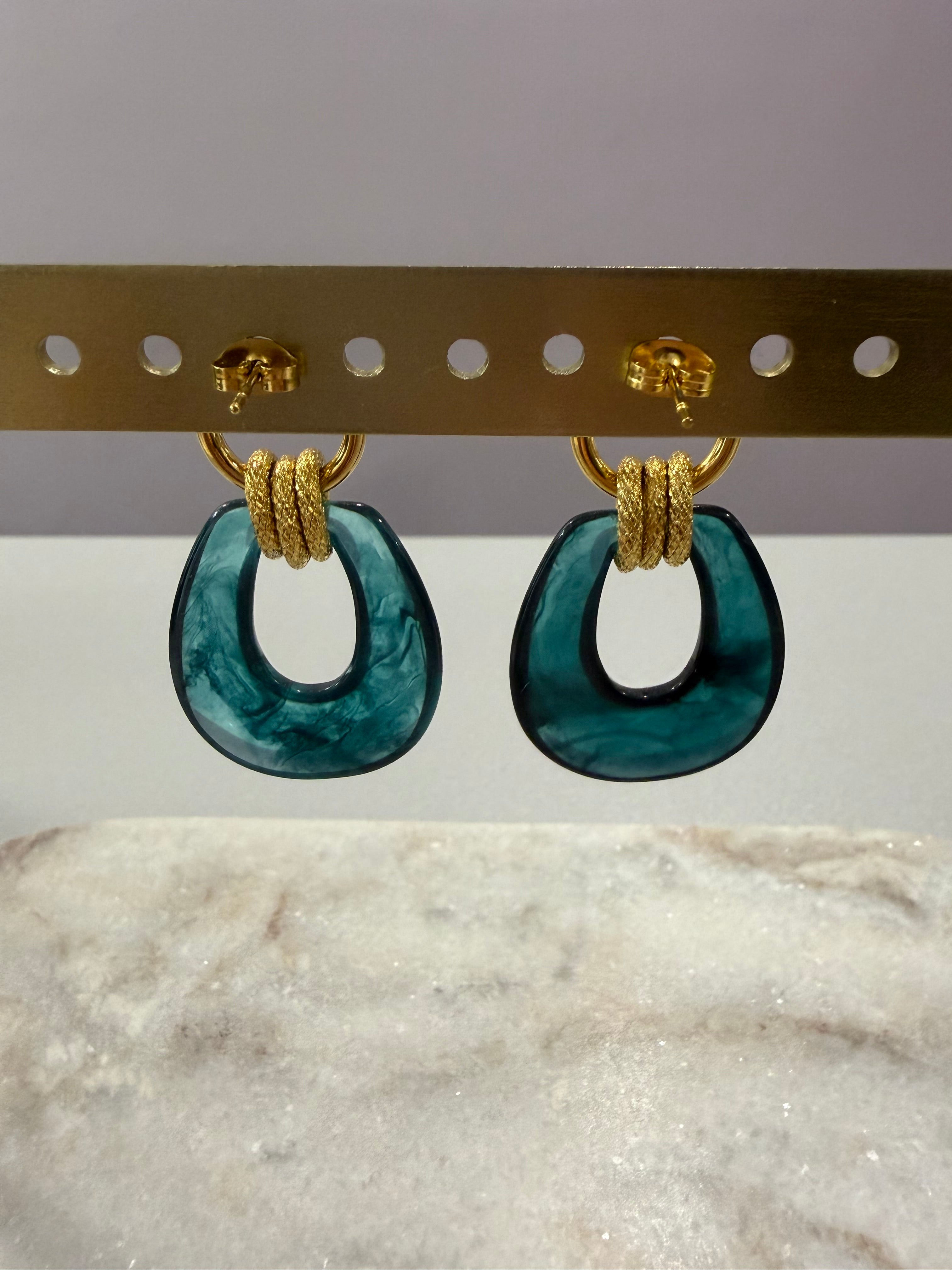 Boucles d’oreilles « Bonnie » - bleu