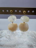 Boucles d’oreilles « Perle » - blanc cassé