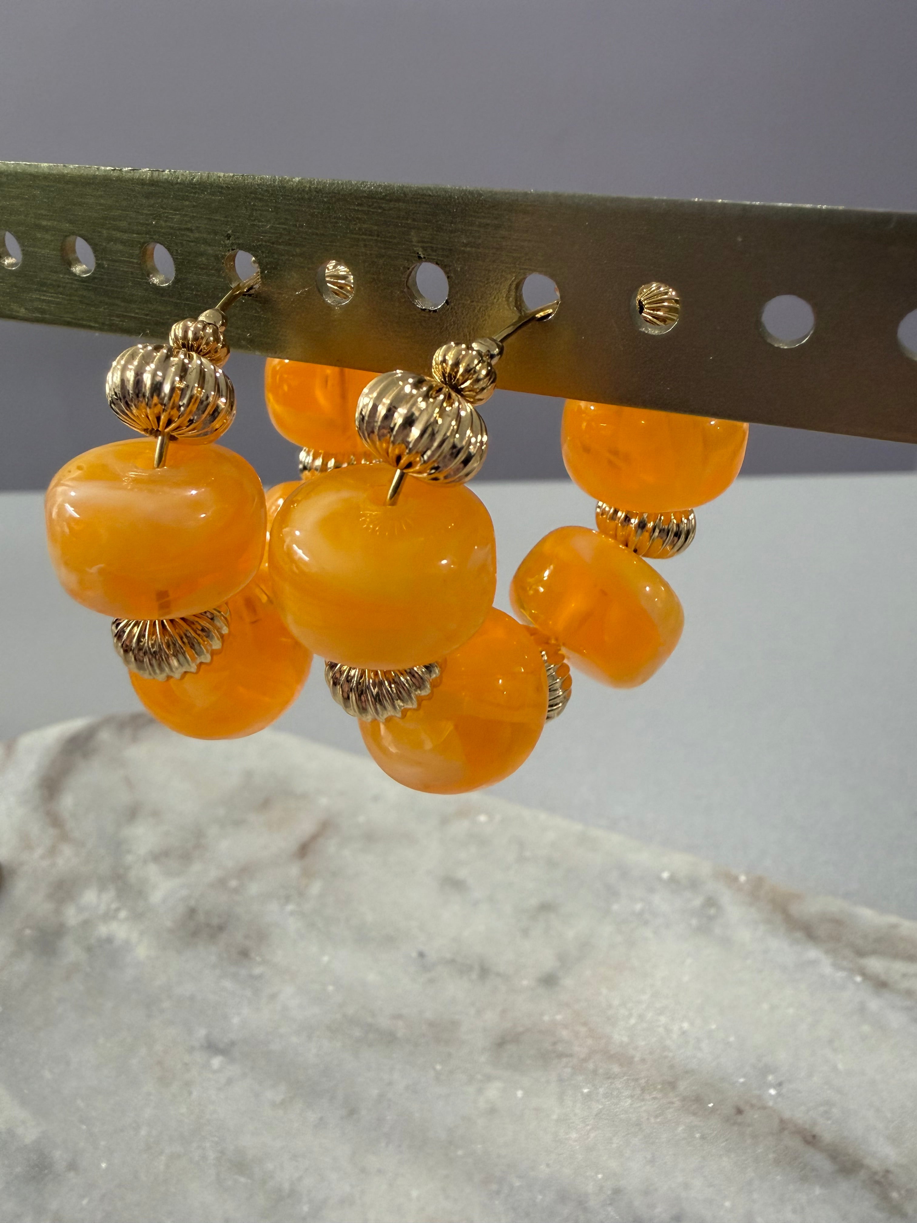 Créoles « Gigi » - orange