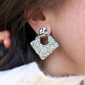 Boucles d’oreilles « Esmée » - couleur argent