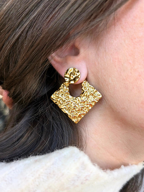 Boucles d’oreilles « Esmée » - couleur or