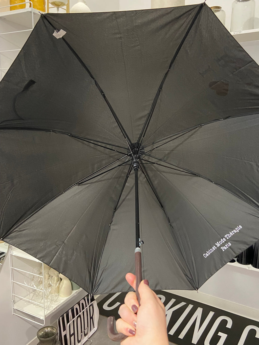 Parapluie canne « I love rain »