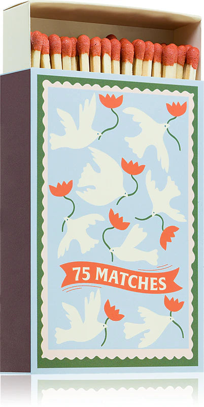 Boite d'allumettes Adopo « Flower Orange » - 75 Allumettes
